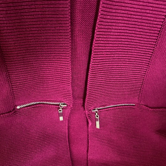 TanJay Raspberry Fuchsia Open Front Cardigan - Picture 4 of 6